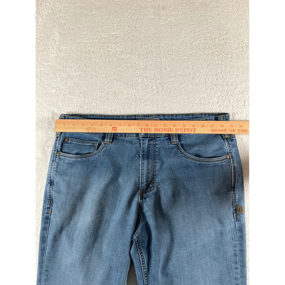 5.11 Tactical Defender-Flex Straight Leg Jeans Mens 36x34 Blue Denim 74477-586 - Picture 9 of 10